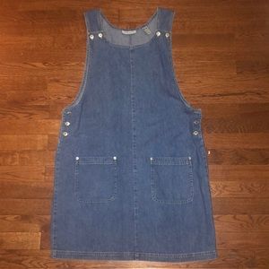 overall denim dress